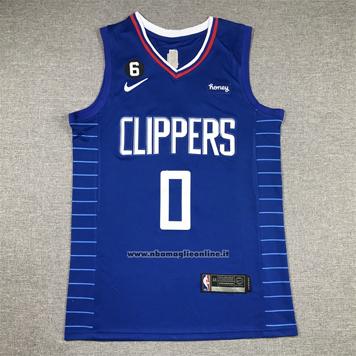 Maglia Los Angeles Clippers Russell Westbrook #0 Icon 2022-23 Blu